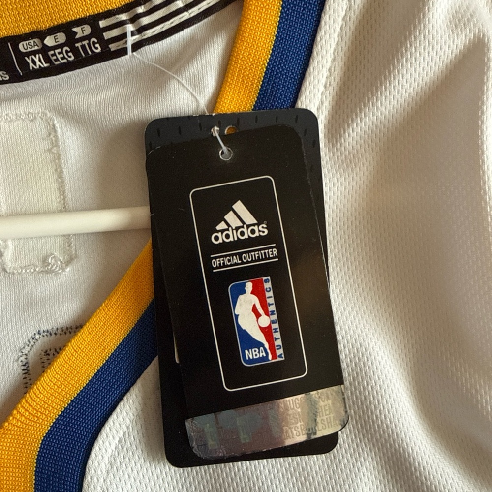 Men’s adidas Stephen Curry #30 Golden State Warriors Jersey Sleeved Sz 2XL - NWT - Picture 5 of 7